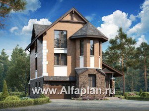 Проекты домов Альфаплан - Компактный и вместительный загородный дом - превью основного изображения