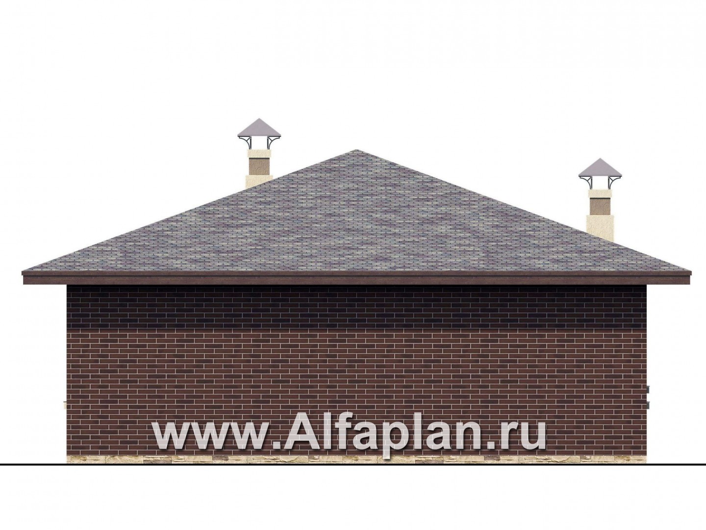 Проекты домов Альфаплан - «Дега» - стильный, компактный дачный дом - изображение фасада №4