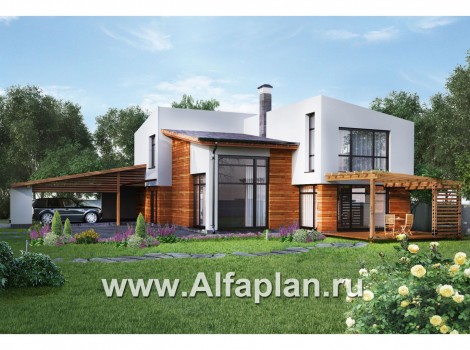 Проекты домов Альфаплан - Современный загородный дом с комфортной планировкой - превью дополнительного изображения №3