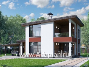 Превью проекта «"Фабула" - проект двухэтажного дома в скандинавском стиле»
